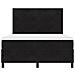 Letto Box Spring  con Materasso - Nero, 140x190 cm, Velluto - Foto miniatura 8