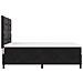 Letto Box Spring  con Materasso - Nero, 140x190 cm, Velluto - Foto miniatura 9