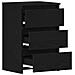 Comodino Nero Rovere  40x35x62,5 cm in Legno Ingegnerizzato - Foto miniatura 5