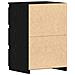 Comodino Nero Rovere  40x35x62,5 cm in Legno Ingegnerizzato - Foto miniatura 6