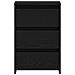 Comodino Nero Rovere  40x35x62,5 cm in Legno Ingegnerizzato - Foto miniatura 7
