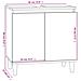 Set Mobili da Bagno 3 pz Bianco in Legno Multistrato - Foto miniatura 9