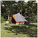Tenda per famiglie Tipi grigia e arancione per 8 persone impermeabile - Foto miniatura 2