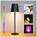 Lampada Da Tavolo Led Wireless Impermeabile Rgb Altezza Regolabile Nera - Foto miniatura 1