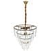 Lampadario Caraveli Vetro Ottone - Foto miniatura 4