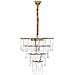 Lampadario Caraveli Vetro Ottone - Foto miniatura 7
