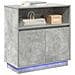 Credenza con LED Grigio cemento 71 x 34.5 x 75 cm - Foto miniatura 3