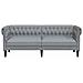 Divano Chesterfield Grigio chiaro 201.5 x 74.5 x 74.5 cm - Foto miniatura 4