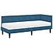 Cornice del letto ad angolo Blu 80 x 200 cm Velluto - Foto miniatura 1