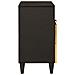 Comodino Nero e Oro 50 x 33 x 60 cm legno massello di mango - Foto miniatura 4