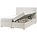 Divano Letto Con Contenitore Tessuto Esquire 180 X 200 Cm Bianco Sporco - Foto miniatura 2