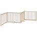 Cancello Cani Porta Pieghevole 4 Pannelli 320 cm Massello Abete - Foto miniatura 6