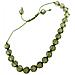 Set Composto Da Collana E Bracciale Con Perle Sfaccettate In Verde. Regolabile - Foto miniatura 4