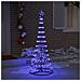 Albero di Natale LED con 230 LED Blu 71 x 71 x 184.5 cm Metallo - Foto miniatura 3