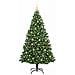 Albero di Natale artificiale con 300 LED Verde 210 cm - Foto miniatura 3