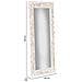 Specchio Da Parete In Legno Bianco 60x120x2,5h Cm - Foto miniatura 3