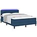 Letto a molle con materasso con led Blu 140 x 190 cm Tessuto - Foto miniatura 3
