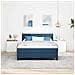 Letto a molle con materasso con led Blu 140 x 190 cm Tessuto - Foto miniatura 4