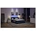Letto a molle con materasso con led Blu 140 x 190 cm Tessuto - Foto miniatura 5