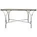 Tavolino In Metallo 120,5x65x52h Cm Grigio - Foto miniatura 2