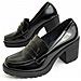 Mocassino Con Tacco Moccavita5 Nero Nero Materiale Sintetico - Foto miniatura 1
