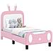 Struttura letto per bambini con testata Rosa 70 x 140 cm PU - Foto miniatura 1