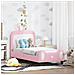 Struttura letto per bambini con testata Rosa 70 x 140 cm PU - Foto miniatura 2