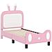 Struttura letto per bambini con testata Rosa 70 x 140 cm PU - Foto miniatura 4