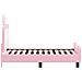 Struttura letto per bambini con testata Rosa 70 x 140 cm PU - Foto miniatura 6