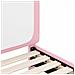 Struttura letto per bambini con testata Rosa 70 x 140 cm PU - Foto miniatura 8