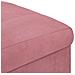 Pouf contenitore con cuscino Rosa 40 x 40 x 45 cm Velluto - Foto miniatura 7