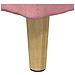 Pouf contenitore con cuscino Rosa 40 x 40 x 45 cm Velluto - Foto miniatura 8