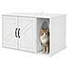 Casa per Gatti Bianco Lucido 85 x 55 x 50 cm Legno multistrato - Foto miniatura 3
