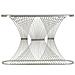 Console Stripe Argento In Ferro E Marmo 120x35x79 Cm - Foto miniatura 3