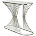 Console Stripe Argento In Ferro E Marmo 120x35x79 Cm - Foto miniatura 4