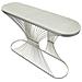Console Stripe Argento In Ferro E Marmo 120x35x79 Cm - Foto miniatura 5