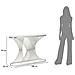 Console Stripe Argento In Ferro E Marmo 120x35x79 Cm - Foto miniatura 7