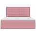 Letto con contenitore e materasso Rosa 160 x 200 cm Velluto - Foto miniatura 7
