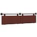 Testata appesa Marrone Lucido 210 x 55 x 5 cm PU Antico - Foto miniatura 1