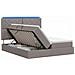 Letto con contenitore LED e materasso Tortora 180 x 200 cm - Foto miniatura 1