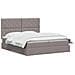 Letto con contenitore LED e materasso Tortora 180 x 200 cm - Foto miniatura 3