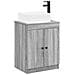 Set di mobili per il bagno Sonoma grigio Legno ingegnerizzato - Foto miniatura 1