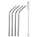 Set di 4 cannucce + spazzolino, acciaio inox, 21,5 cm - Foto miniatura 1