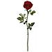 250 Fiori Artificiali Rose Rosse Finti Decorazione Festa Matrimonio Grande Scura - Foto miniatura 1