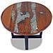 Tavolino Da Caffè In Legno Di Teak Solido E Resina 60 Cm - Foto miniatura 2