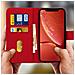 Custodia Iphone Xr Sportellino Portacarte Funzione Supporto Video - Rosso - Foto miniatura 3