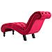 Poltrona Relax Rossa In Velluto - Foto miniatura 6