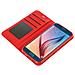 Wallet Folio Case, Cover A Libro - Samsung Galaxy S6 - Rosso - Foto miniatura 3