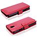 Custodia Compatibile Con Samsung Galaxy Note 3 Neo In Rosso Cremisi - Coperchio Protettivo Con Chiusura Magnetica E 3 Slot Per Carte - Foto miniatura 2
