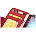 Custodia Compatibile Con Samsung Galaxy Note 3 Neo In Rosso Cremisi - Coperchio Protettivo Con Chiusura Magnetica E 3 Slot Per Carte - Foto miniatura 7